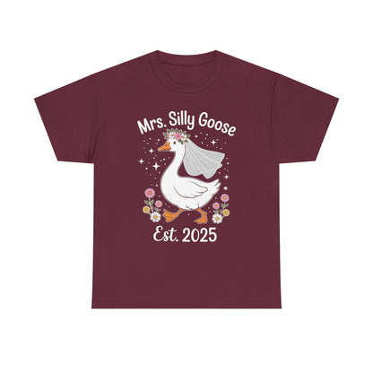 Mrs. Silly Goose Couple Matching Wedding Funny Bride to Be T-Shirt