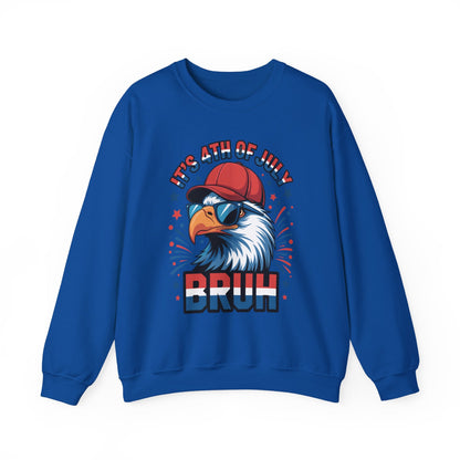 Bruh 4th Of July Fourth Of July Bald Eagle Sweatshirt