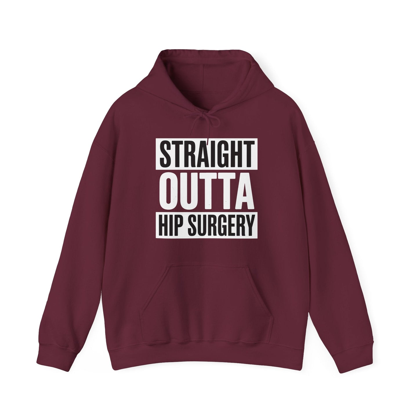 Straight Outta Hip Surgery Get Well Hip Replacement Recovery Hoodie