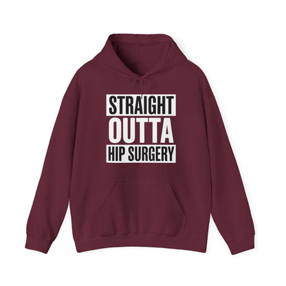 Straight Outta Hip Surgery Get Well Hip Replacement Recovery Hoodie