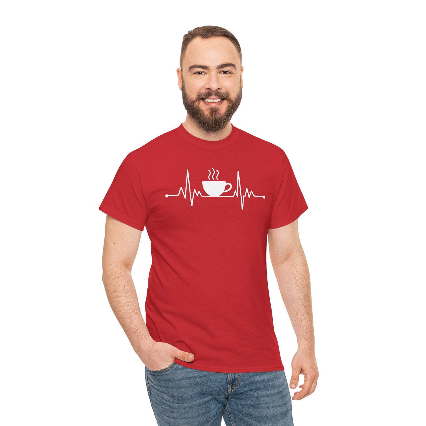 Coffee Heartbeat Drinking Coffee T-Shirt