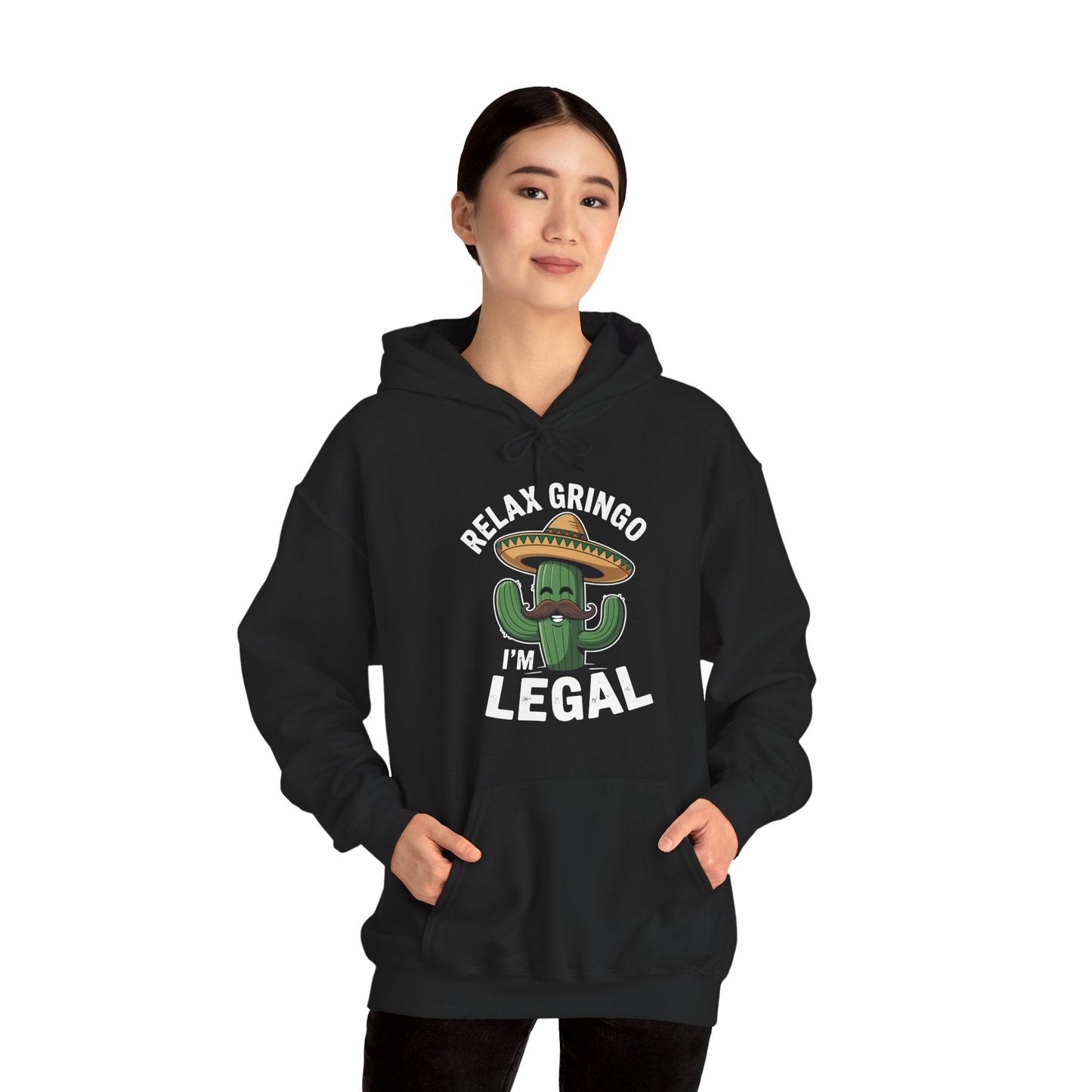 Funny Relax Gringo Im Legal Cinco De Mayo Mexican Immigrant Hoodie