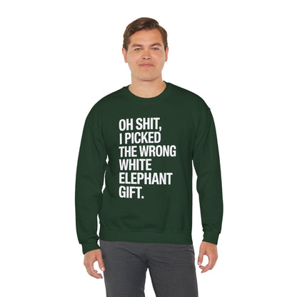 Oh Shit Funny White Elephant Gifts for Adults Under 15 20 Sweatshirt