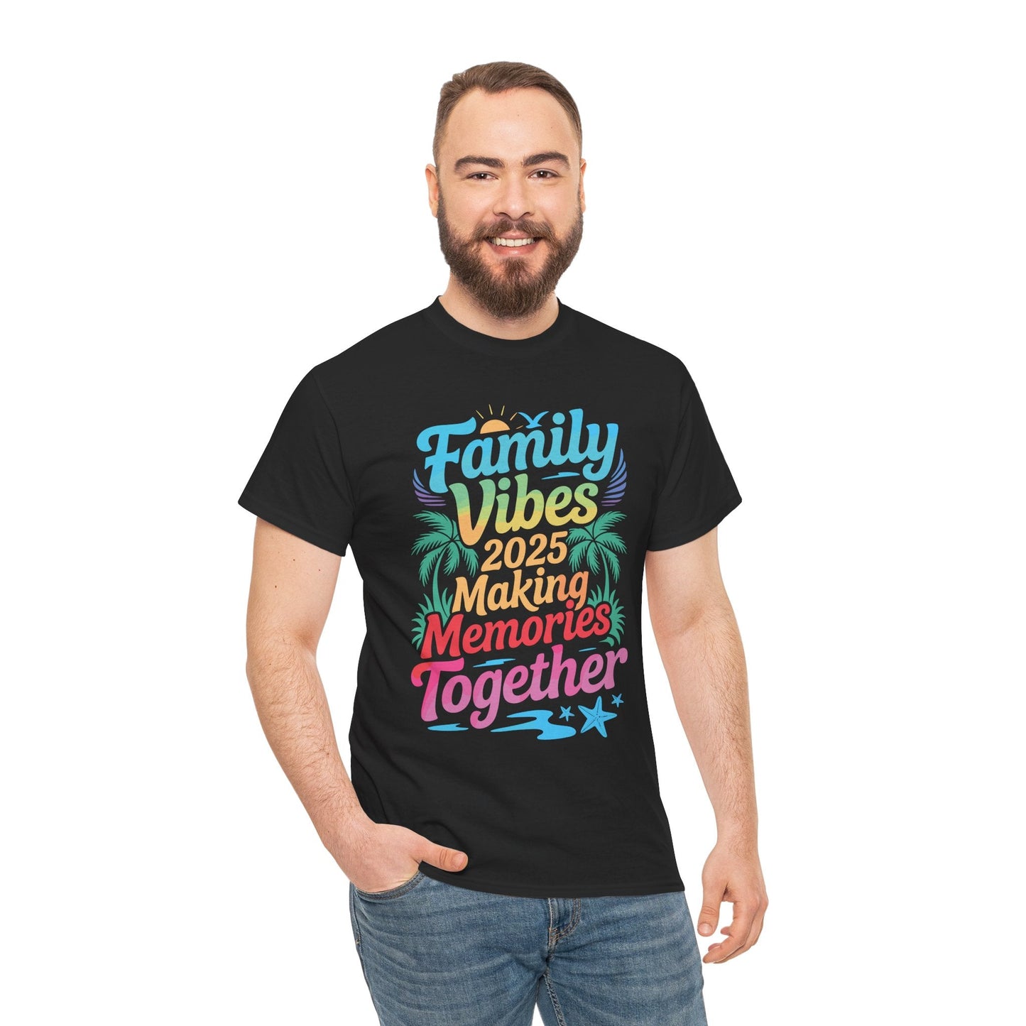 Family 2025 Vibes Family Reunion Vacation Making Memories T-Shirt