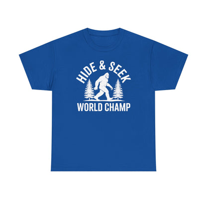 Bigfoot Hide And Seek World Champion Sasquatch Retro Vintage T-Shirt