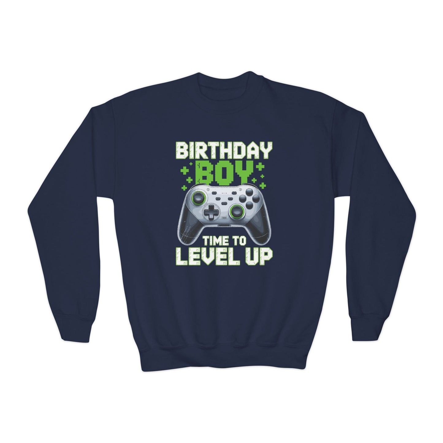 Level Up Birthday Boy Video Game Sweatshirt