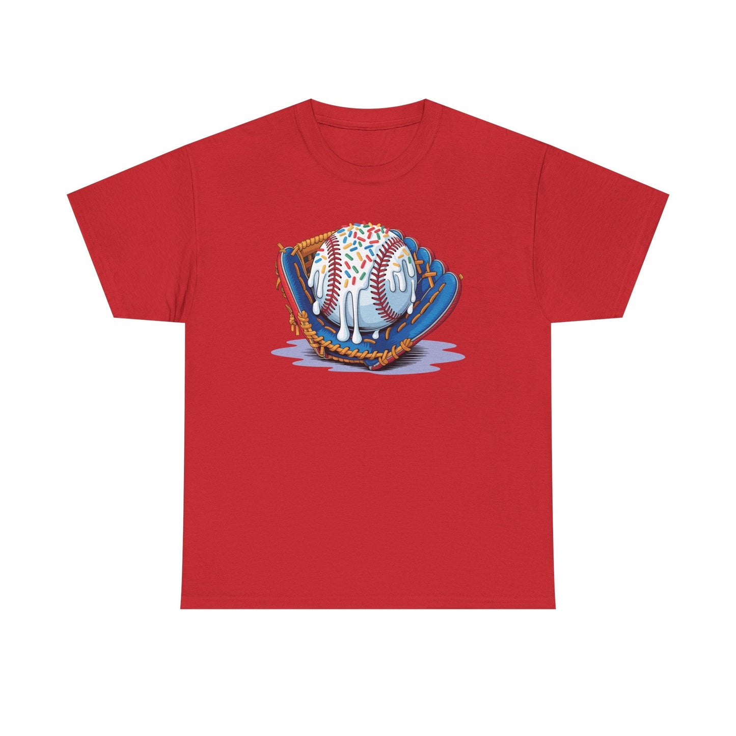 Baseball Drip Ice Cream Sprinkles Baseball Glove T-Shirt