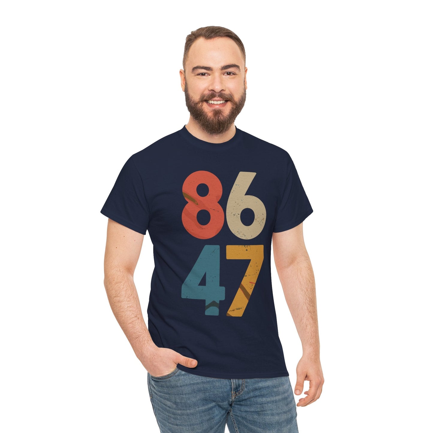 Classic Vintage 80s Style 86 47 Anti Trump T-Shirt