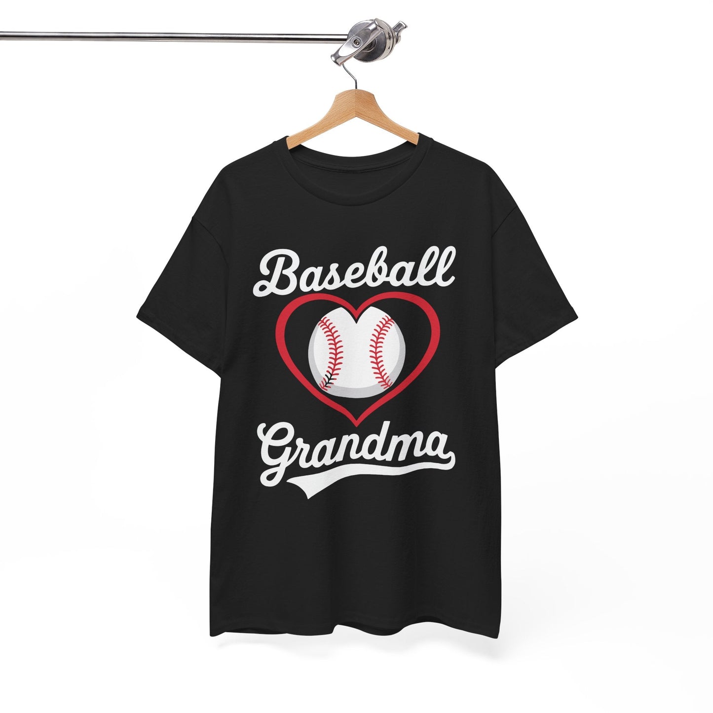 Baseball Grandma Shirt Women Baseball Heart Mothers Day T-Shirt