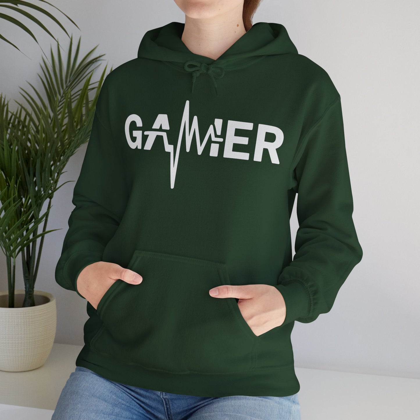 Gamer Heartbeat Video Games Graphic Hoodie