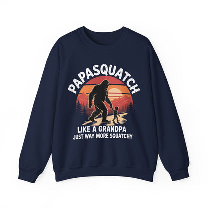 Retro Papa Squatch Like A Grandpa Funny Bigfoot Sasquatchy Sweatshirt