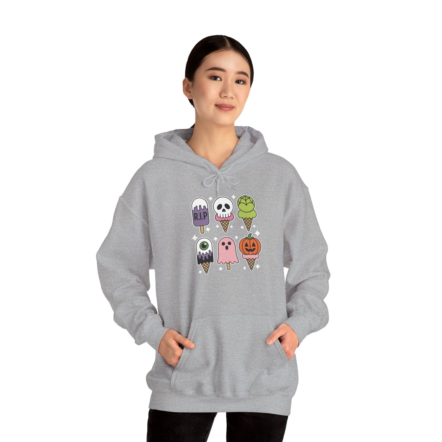 Horror Movie Summer Popsicle Halloween Ice Cream Summer-ween Hoodie for Men Women