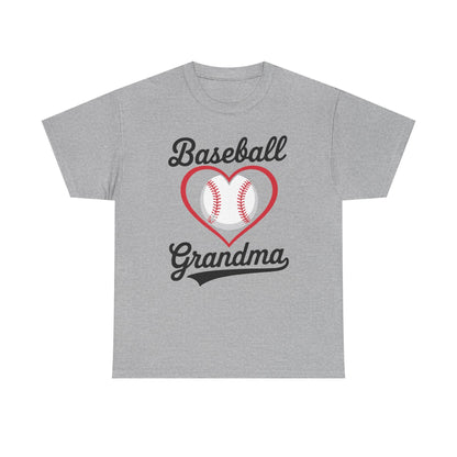 Baseball Grandma Shirt Women Baseball Heart Mothers Day T-Shirt