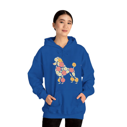 Funny Floral FLower Poodle Mom Grandma Womens Mothers Day Hoodie