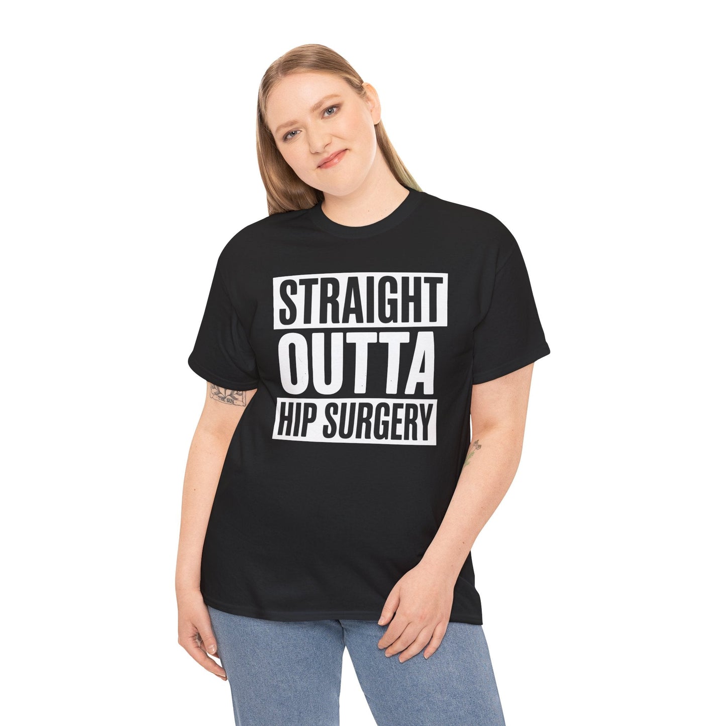 Straight Outta Hip Surgery Get Well Hip Replacement Recovery T-Shirt
