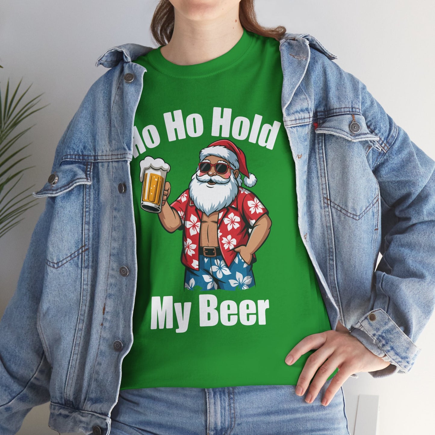 Funny Santa With Sunglasses And Beer Christmas in July T-Shirt