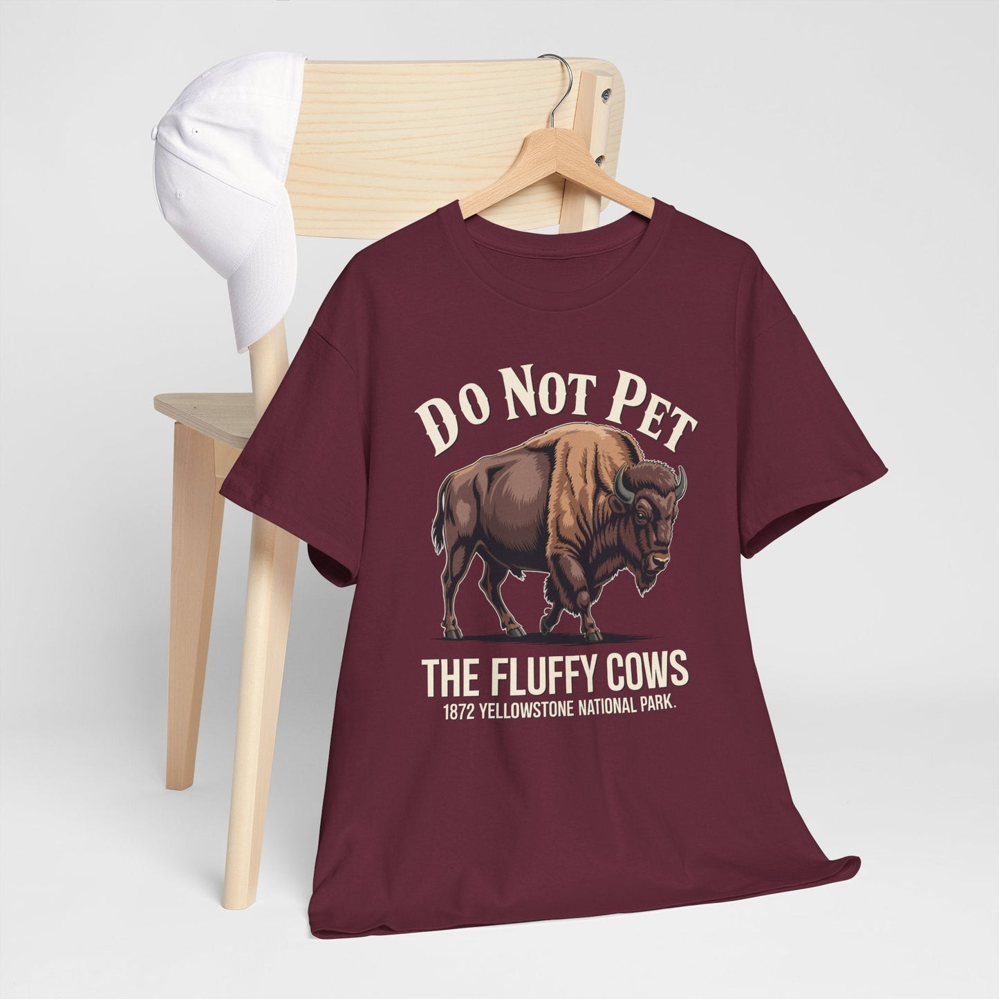 Do Not Pet The Fluffy Cows Yellowstone National Park T-Shirt