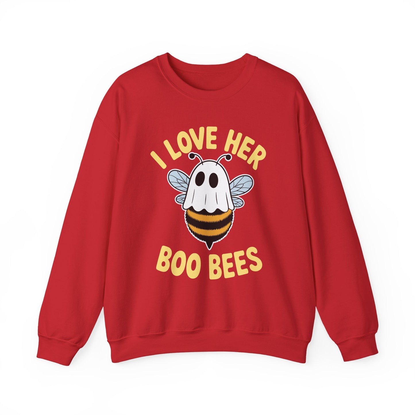 I Love Her Boo Bees Couples Halloween Adult Costume His Men Sweatshirt