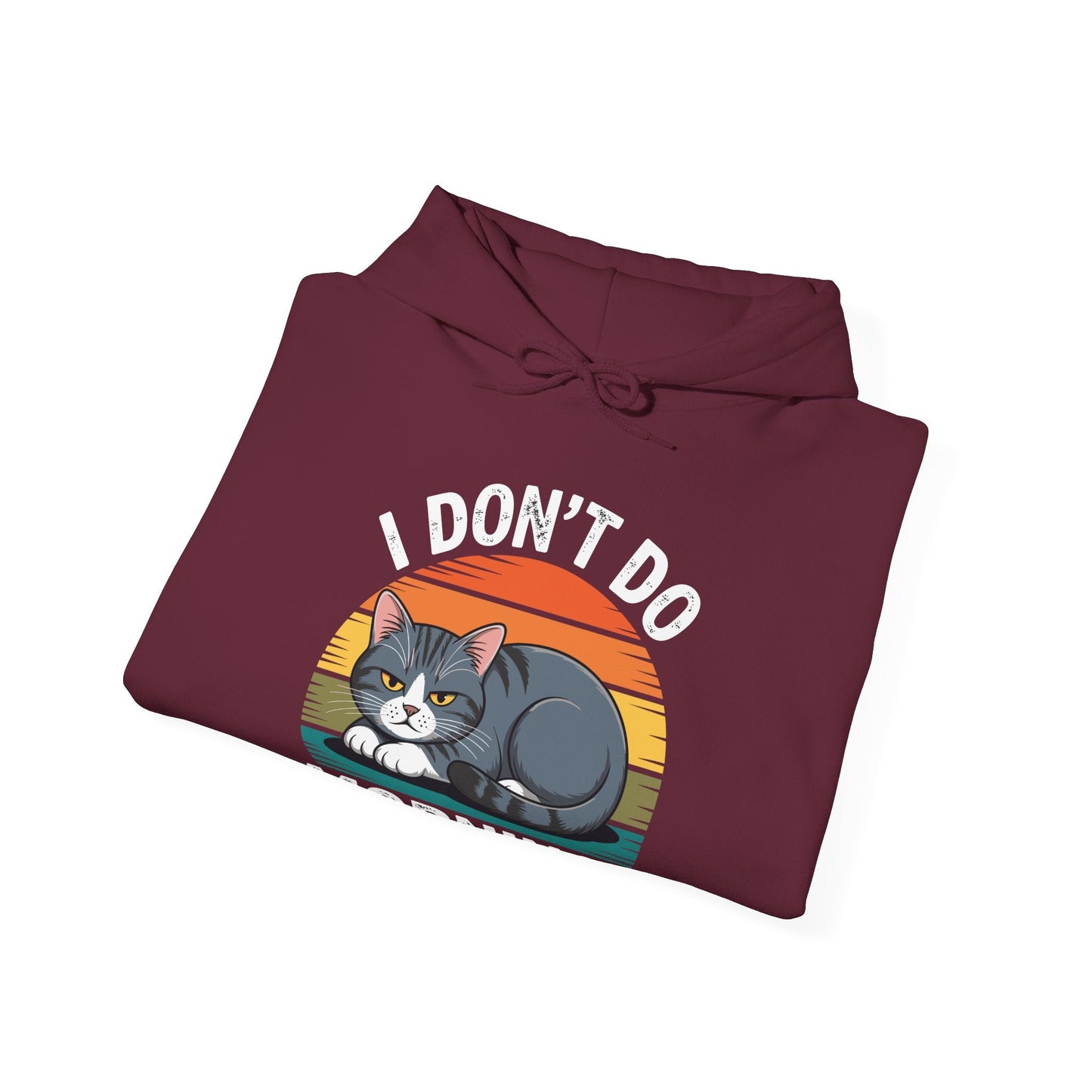 Funny Sleep Cat I Don't Do Morning Hoodie