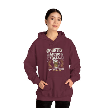 Vintage Country Music and Beer That's Why I'm Here Legends Hoodie