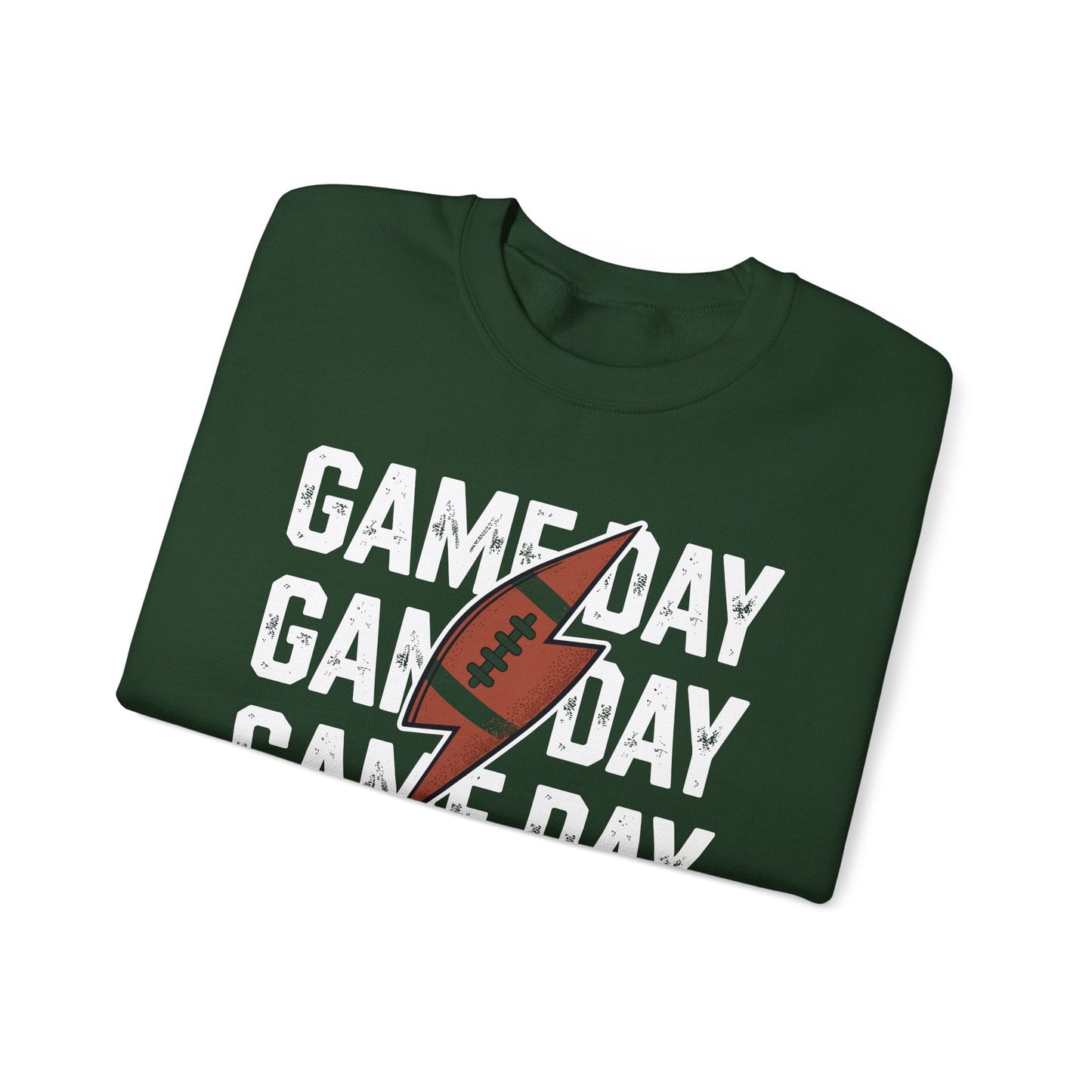 Vintage Game Day Football Lightning Bolt Funny Team Sport Sweatshirt