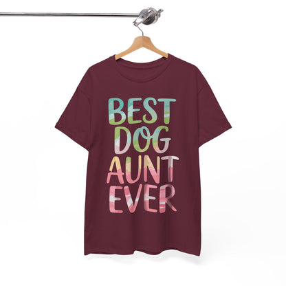 Best Dog Aunt Ever Shirt Women Dog Lover Auntie Mothers Day T-Shirt