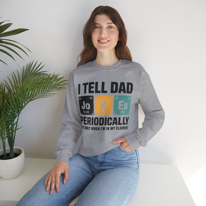 I Tell Dad Jokes Periodically Element Vintage Father's Day Sweatshirt