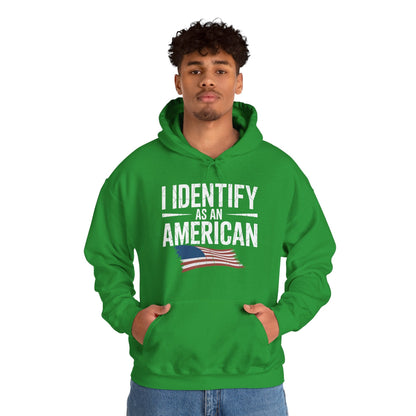 I Identify as an American No Identity Politics USA Hoodie