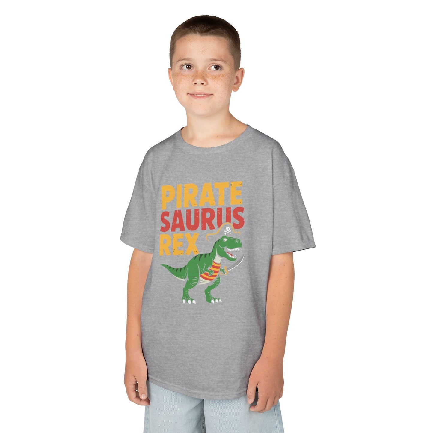 Pirate Saurus T-Rex Dinosaur Funny Halloween Costume Boys T-Shirt