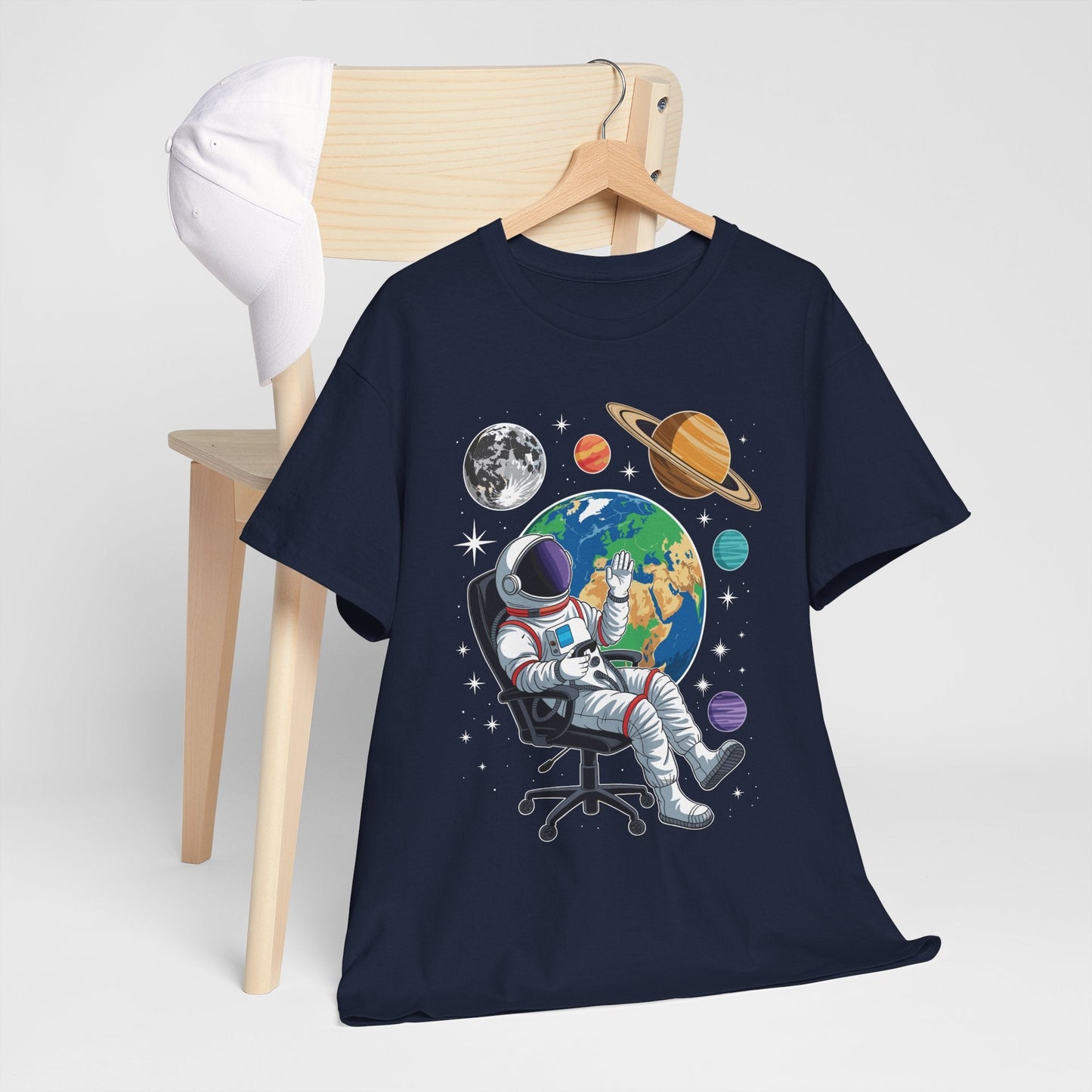 Astronaut Gamer Space Gaming System Planets T-Shirt