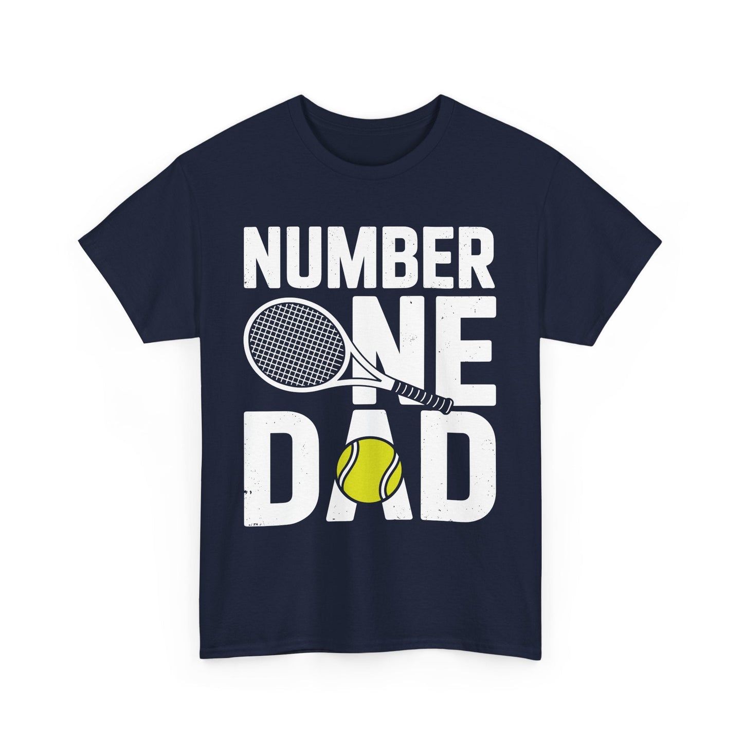 Tennis Dad Number One Daddy with Tennis Sayings Fathers Day T-Shirt