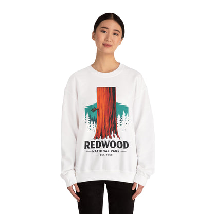 Redwood National Park Est 1968 Forest Tree Nature Sweatshirt