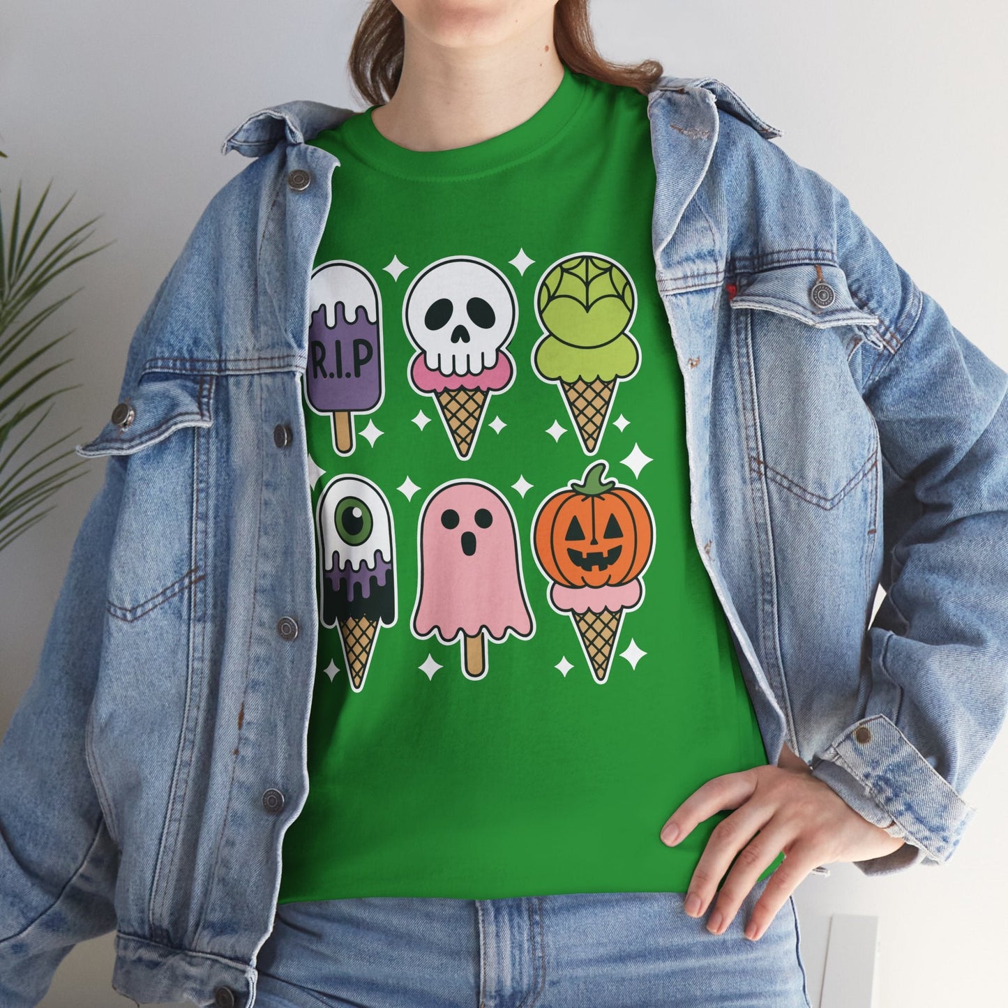 Horror Movie Summer Popsicle Halloween Ice Cream Summer-ween T-Shirt for Men Women