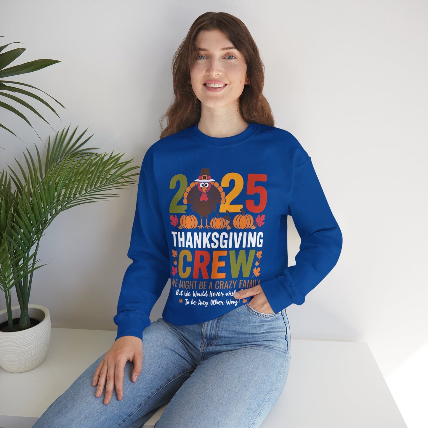 Family Thanksgiving 2025 Thanksgiving Crew Turkey Matching Sweatshirt