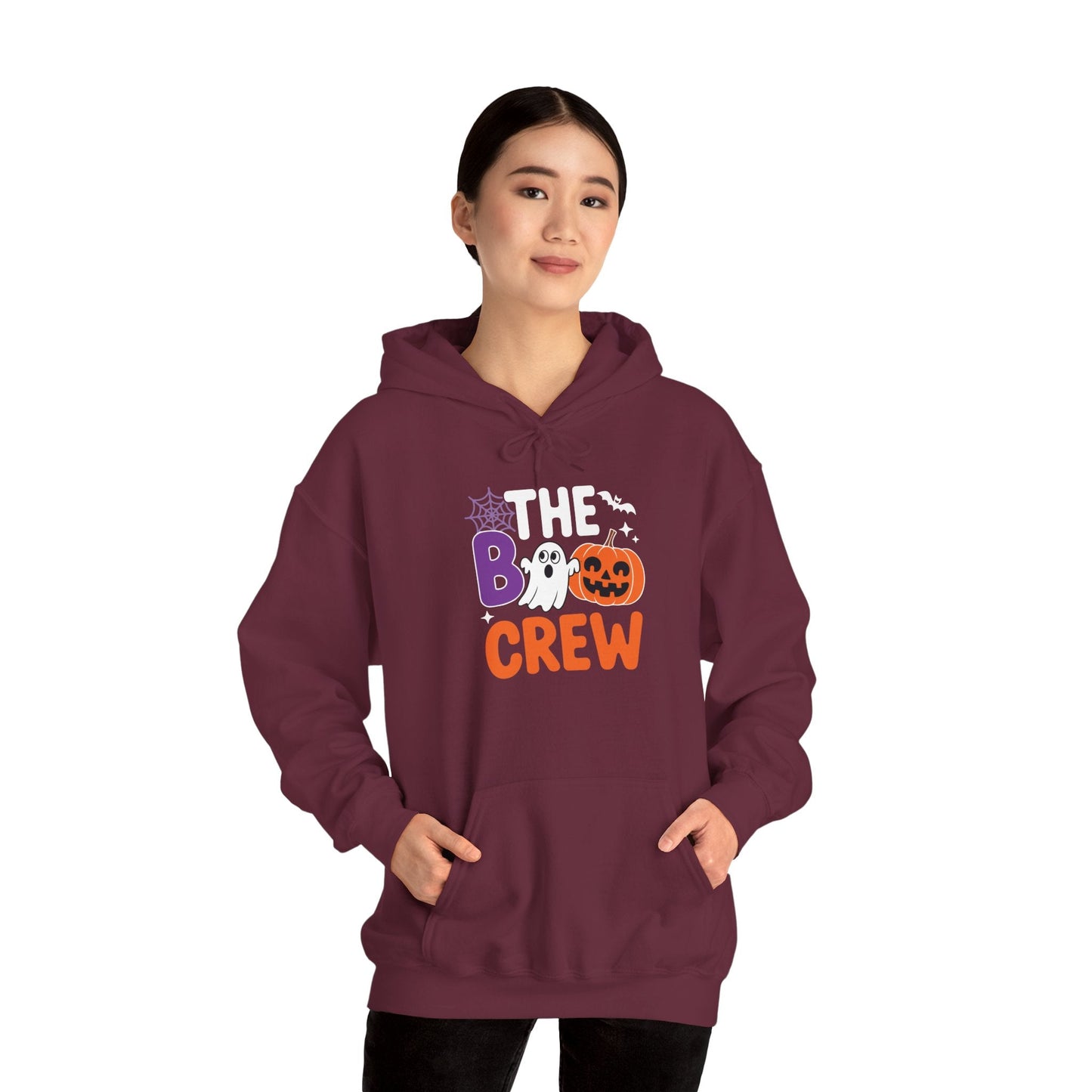 Halloween The Boo Crew Cute Ghost Spooky Family Matching Hoodie