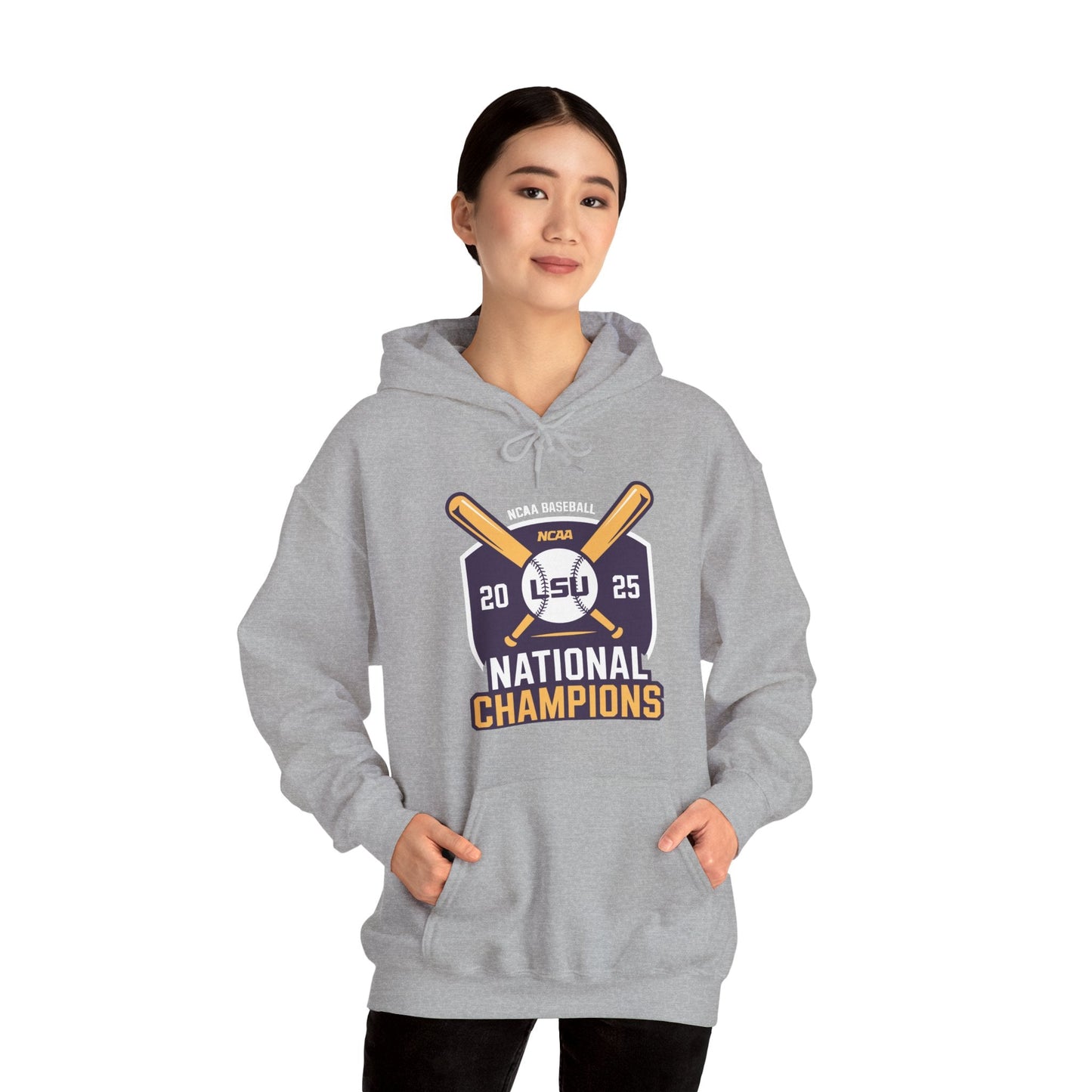 LSU Baseball 2025 National Champions Logo Hoodie