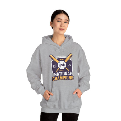 LSU Baseball 2025 National Champions Logo Hoodie