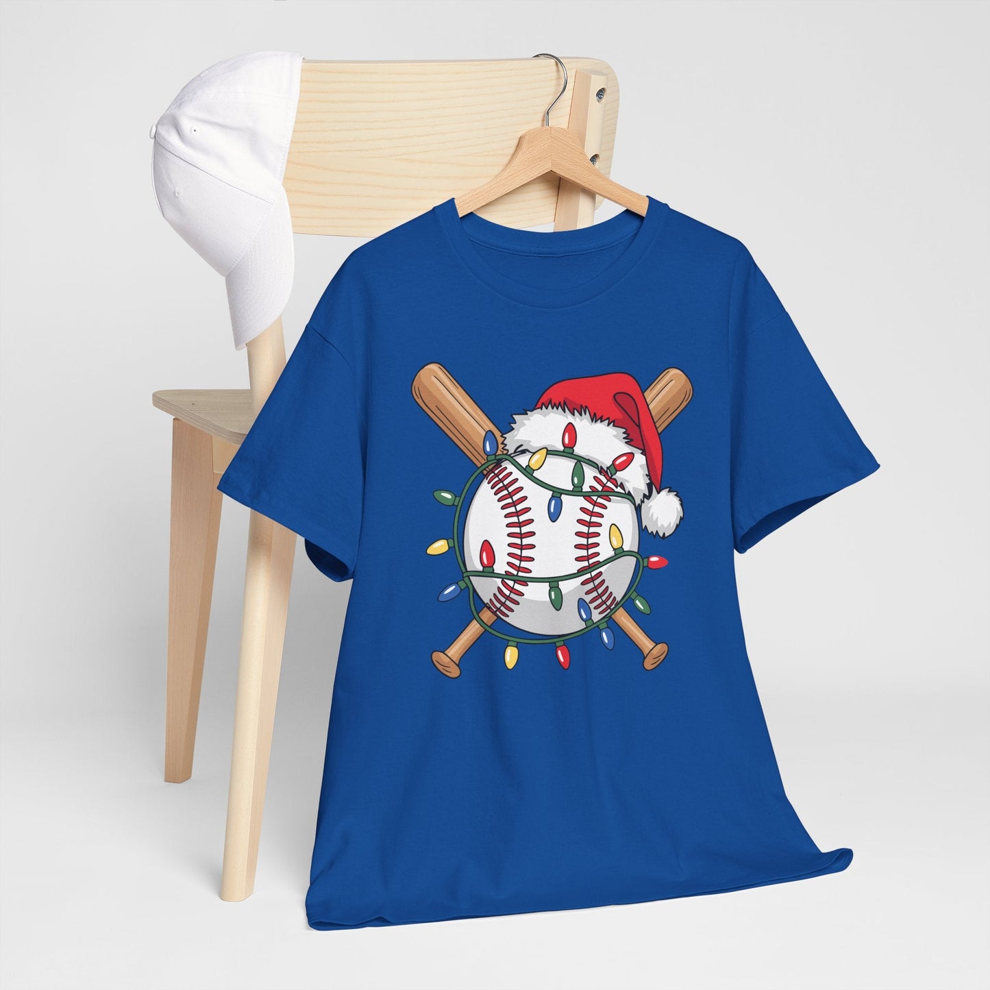 Santa Sports Design For Men Boys Christmas Baseball Player T-Shirt