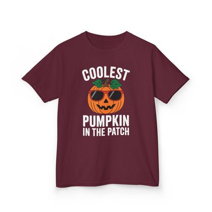 Kids Coolest Pumpkin In The Patch Halloween For Boys Girls T-Shirt