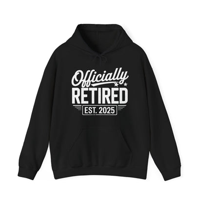 Funny Retirement 2025 Officially Retired 2025 Vintage Humor Hoodie
