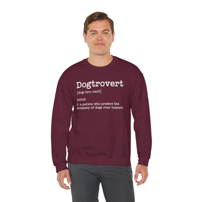 Dogtrovert Definition, Funny Dog Sweatshirt For Men Women