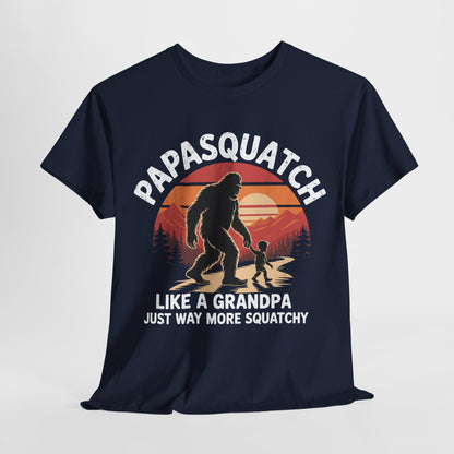 Retro Papa Squatch Like A Grandpa Funny Bigfoot Sasquatchy T-Shirt