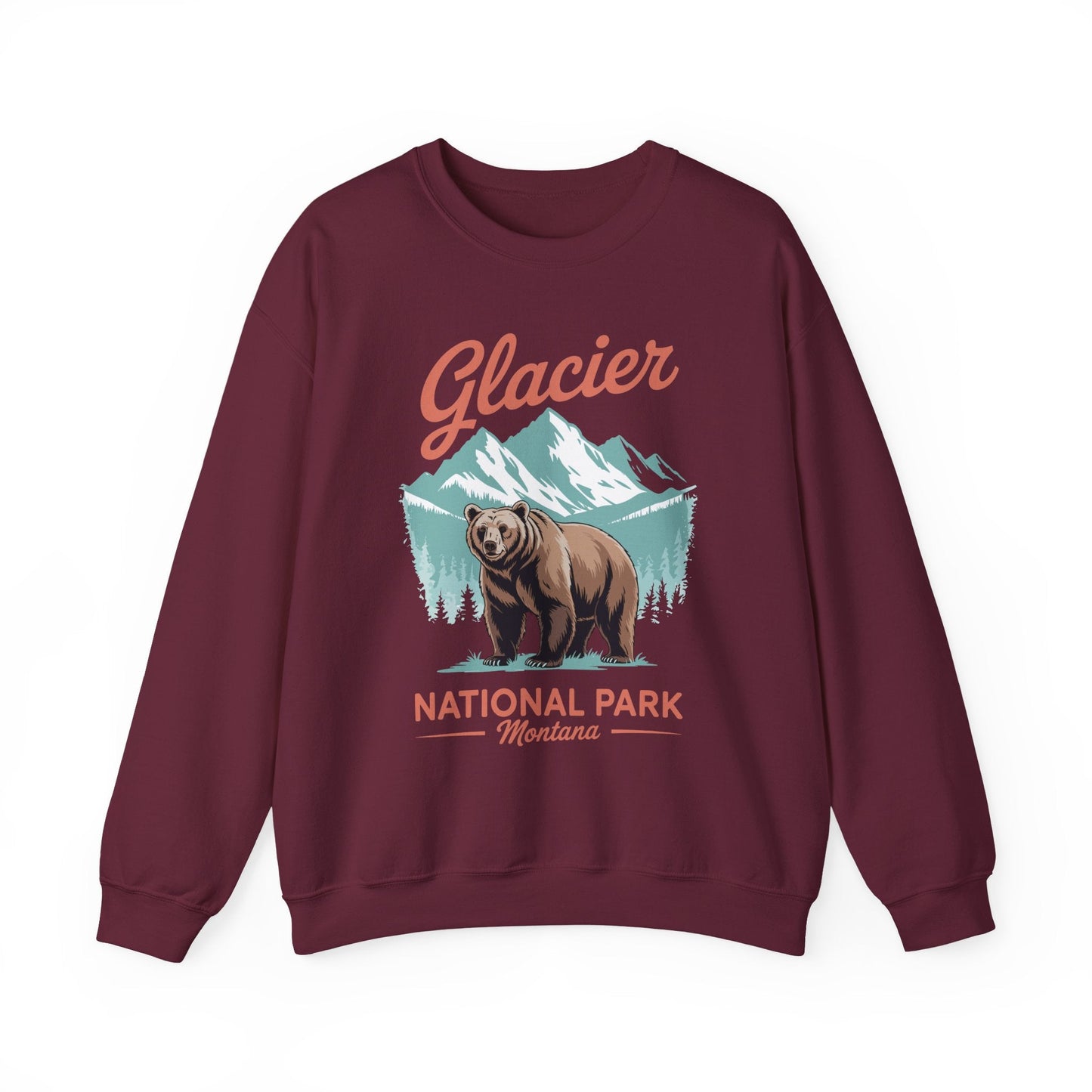 Glacier National Park retro Sweatshirt