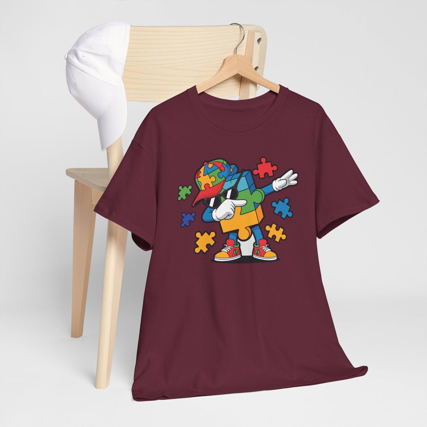 Dabbing Puzzle Autism Awareness T-Shirt