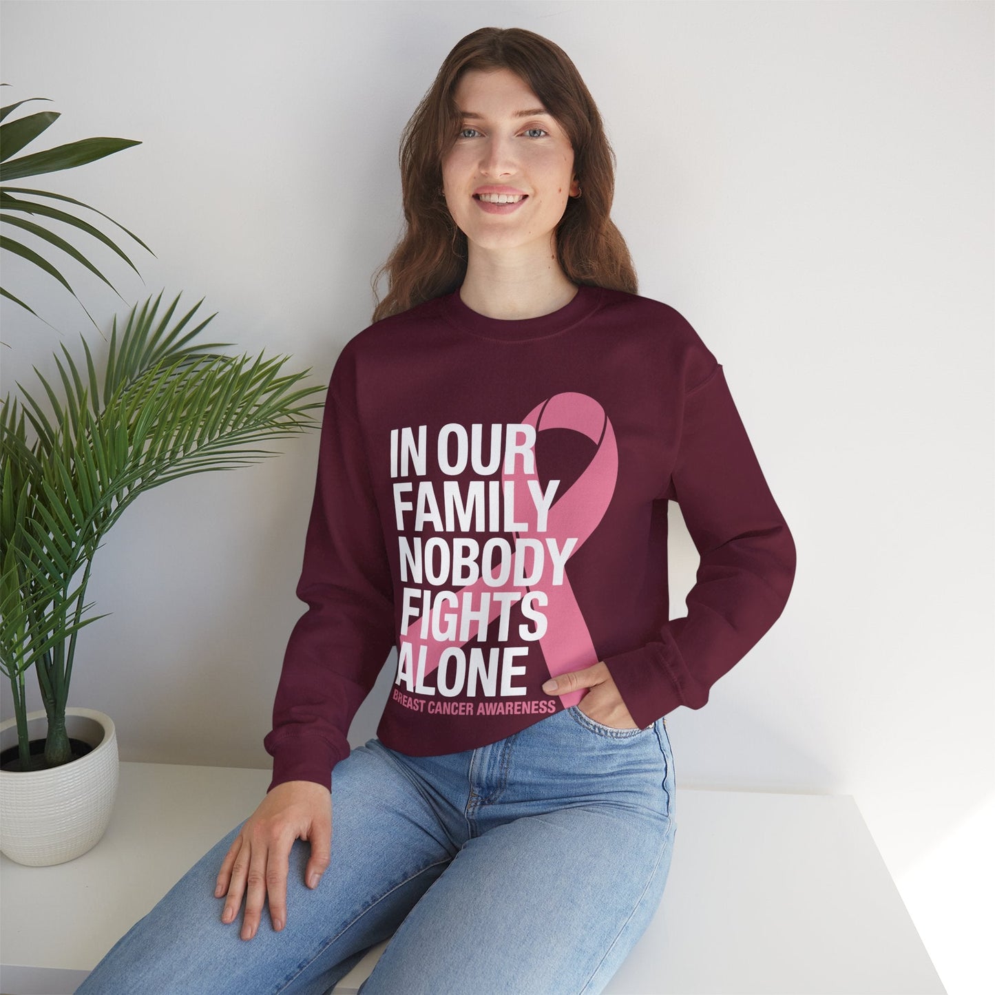 Breast Cancer Support Pink Breast Cancer Awareness Sweatshirt