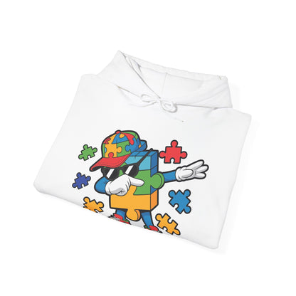 Dabbing Puzzle Autism Awareness Hoodie