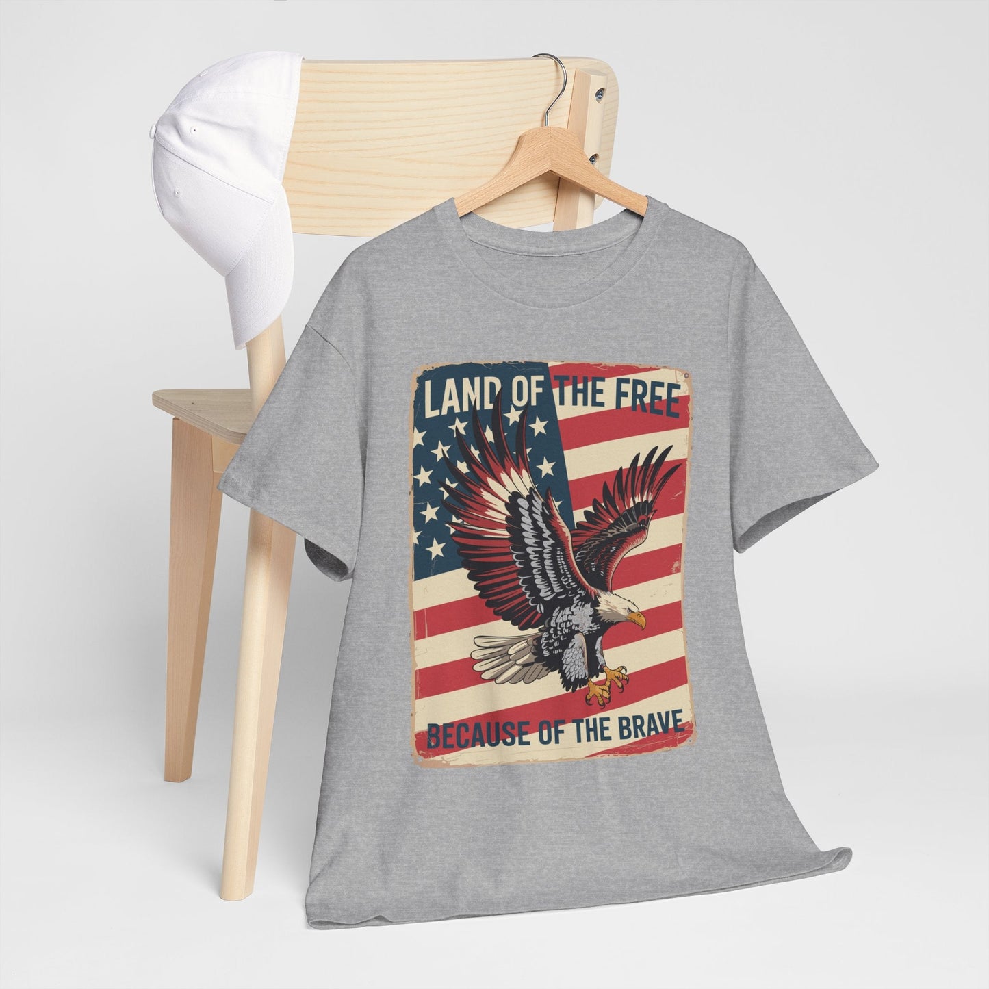 America Eagle Land of the Free Because of the Brave T-Shirt