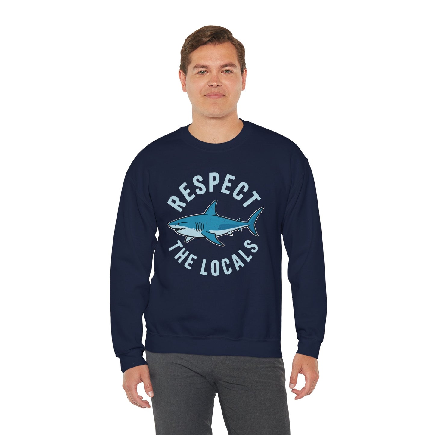 Respect The Locals Shark Ocean Animal Rights Biology Life Sweatshirt