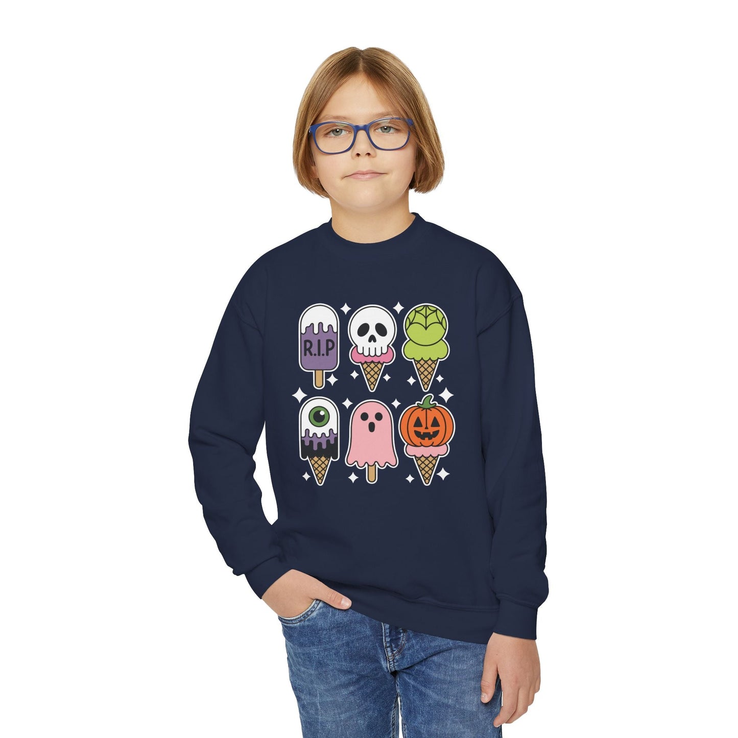 Horror Movie Summer Popsicle Halloween Ice Cream Summer-ween Sweatshirt
