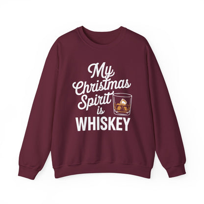 Funny Christmas Drinking Shirt Whiskey Liquor Drinker Saying Sweatshirt